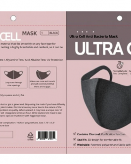 Neoprene Face Mask- Antibacterial, Reusable, Ready to Wear